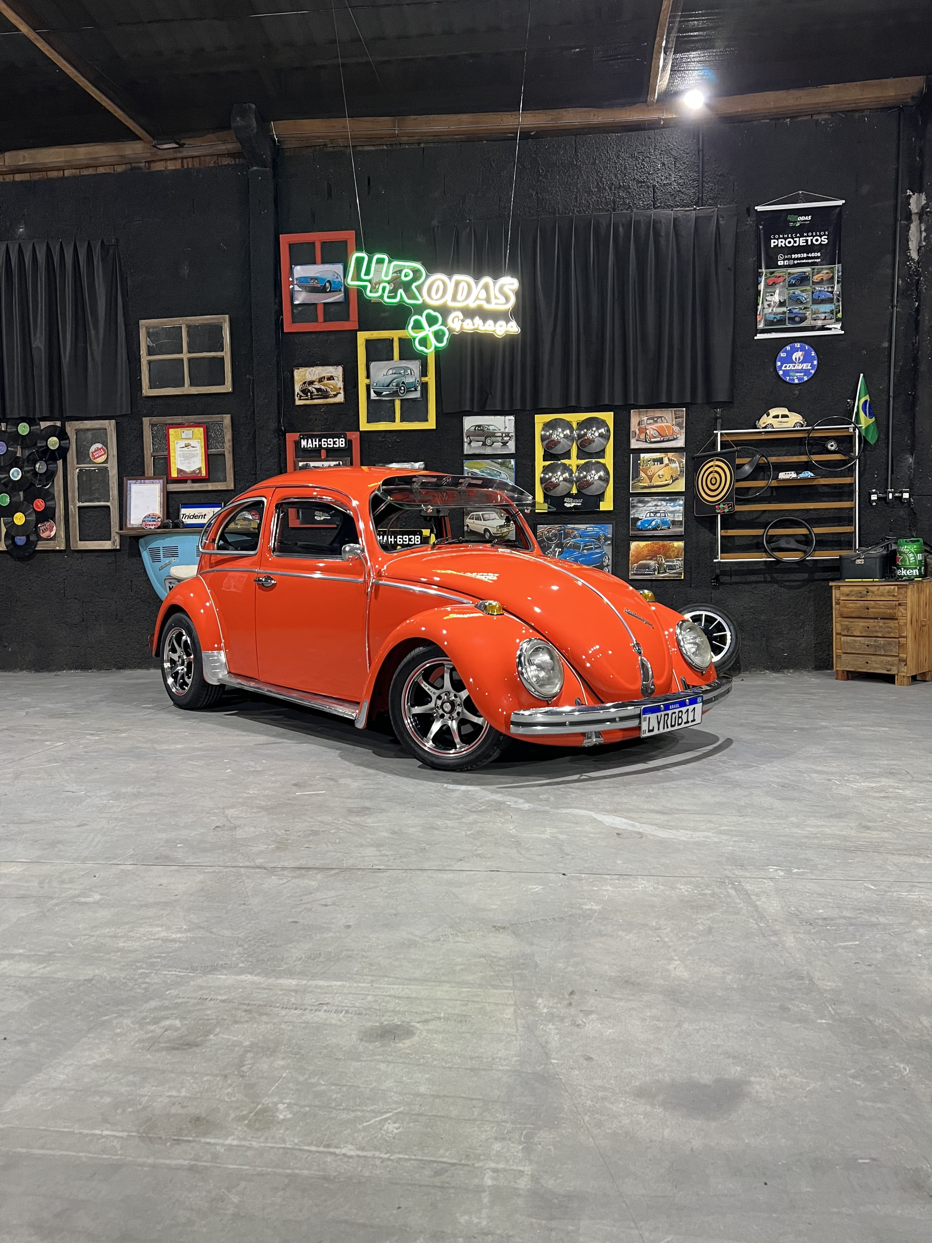 Projeto - Fusca 1500cc 1970 Laranja - Suspensão AR, Vidros Elétricos + R$ 700,00