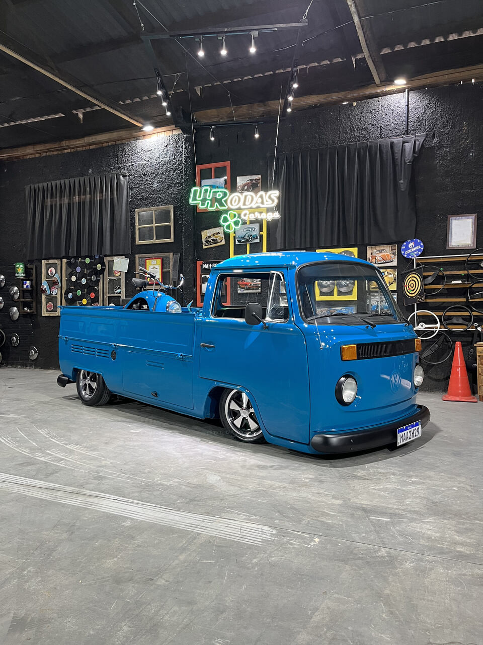 Projeto - KIT VW Kombi PickUp "Cabrita" 1988 1600cc + Fusconeta - Azul Pavão + R$ 700,00