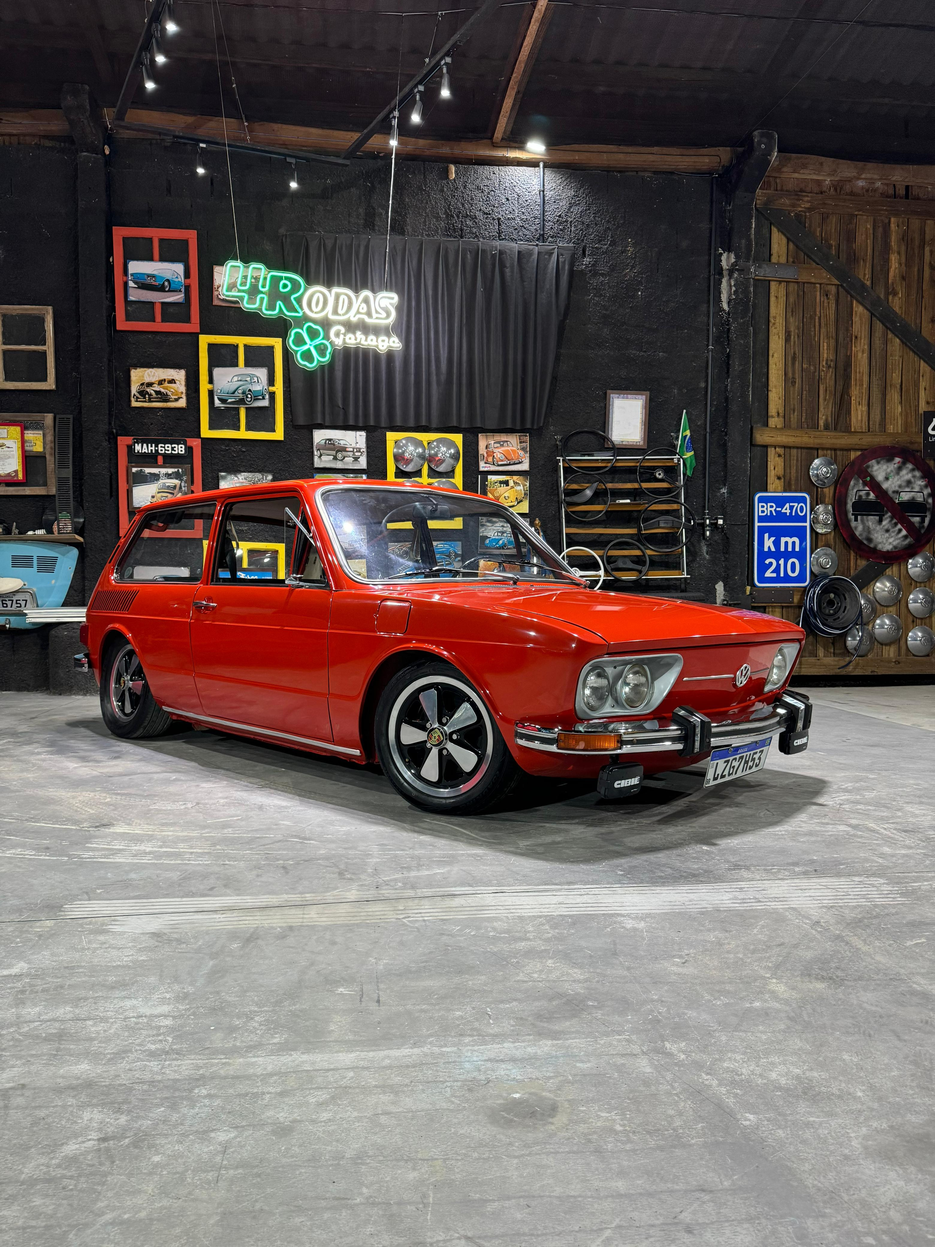 Projeto - VW Brasilia 1975 1600cc Vermelho Nobre + R$ 700,00