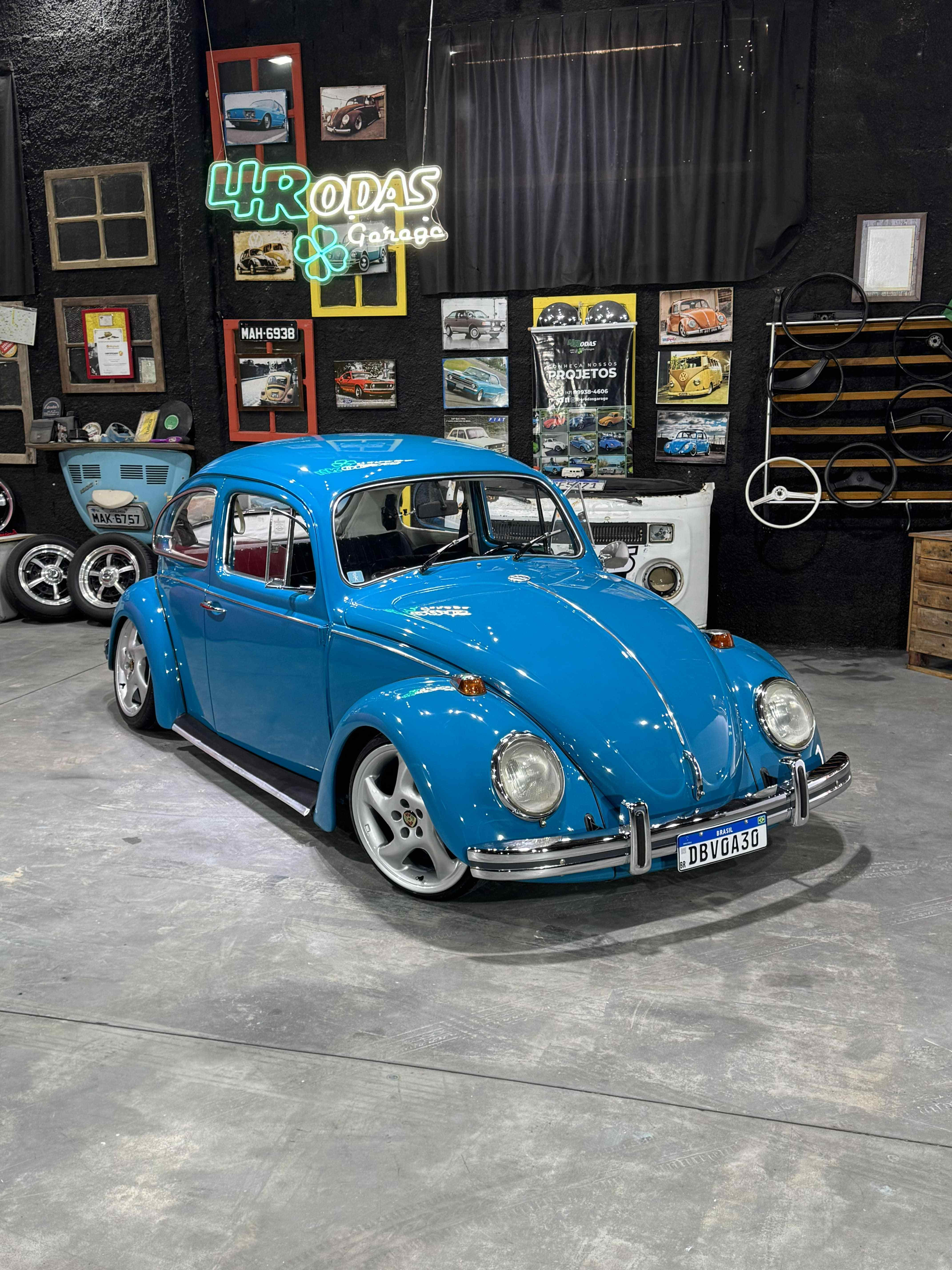 Projeto - VW Fusca 1971 1500cc Azul Pavão + R$ 700,00