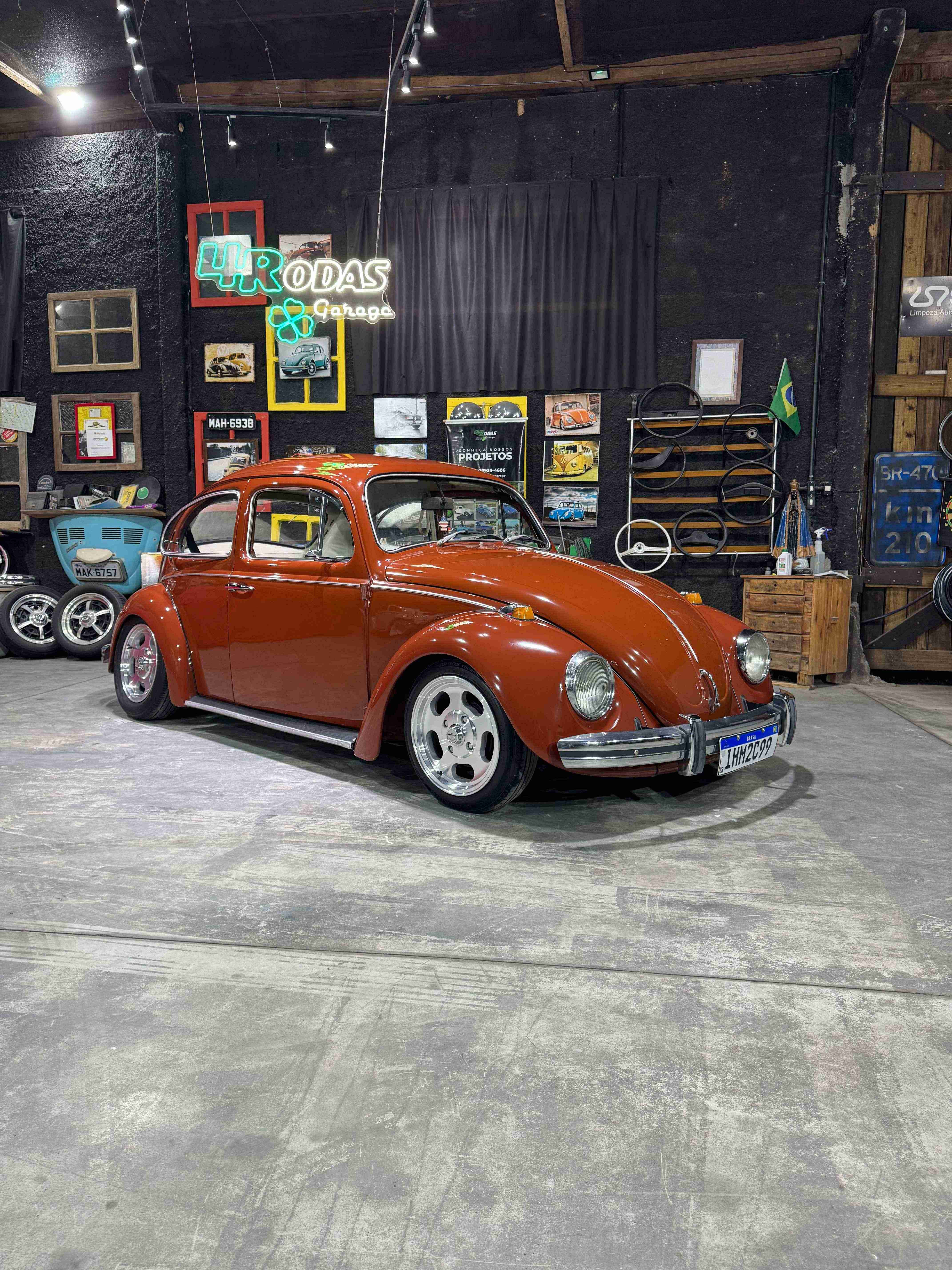 Projeto - VW Fusca 1974 1500cc Marrom Caravela + R$ 700,00