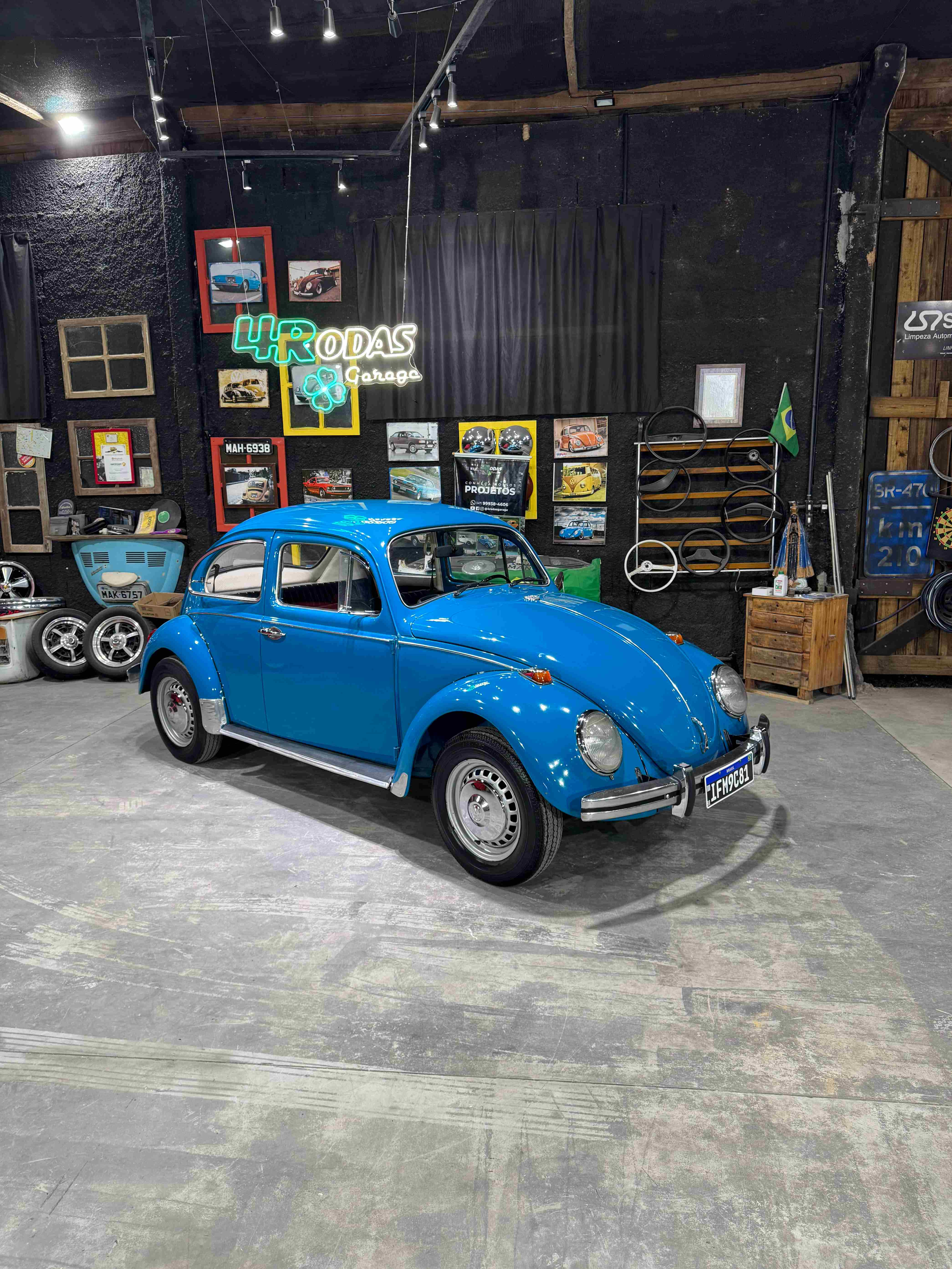 Projeto - VW Fusca 1972 1500cc Azul Pavão + R$ 700,00