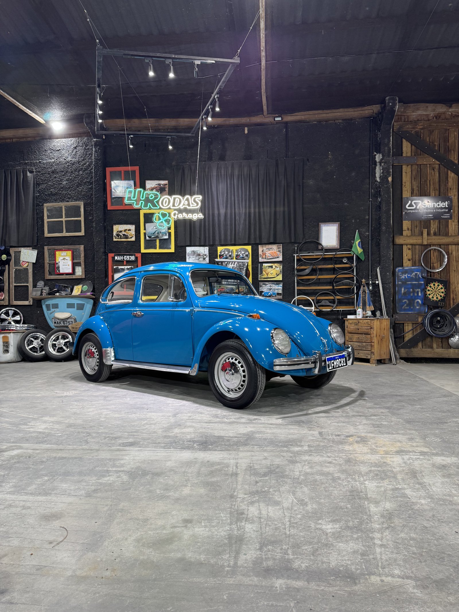 Projeto - VW Fusca 1972 1500cc Azul Pavão + R$ 700,00