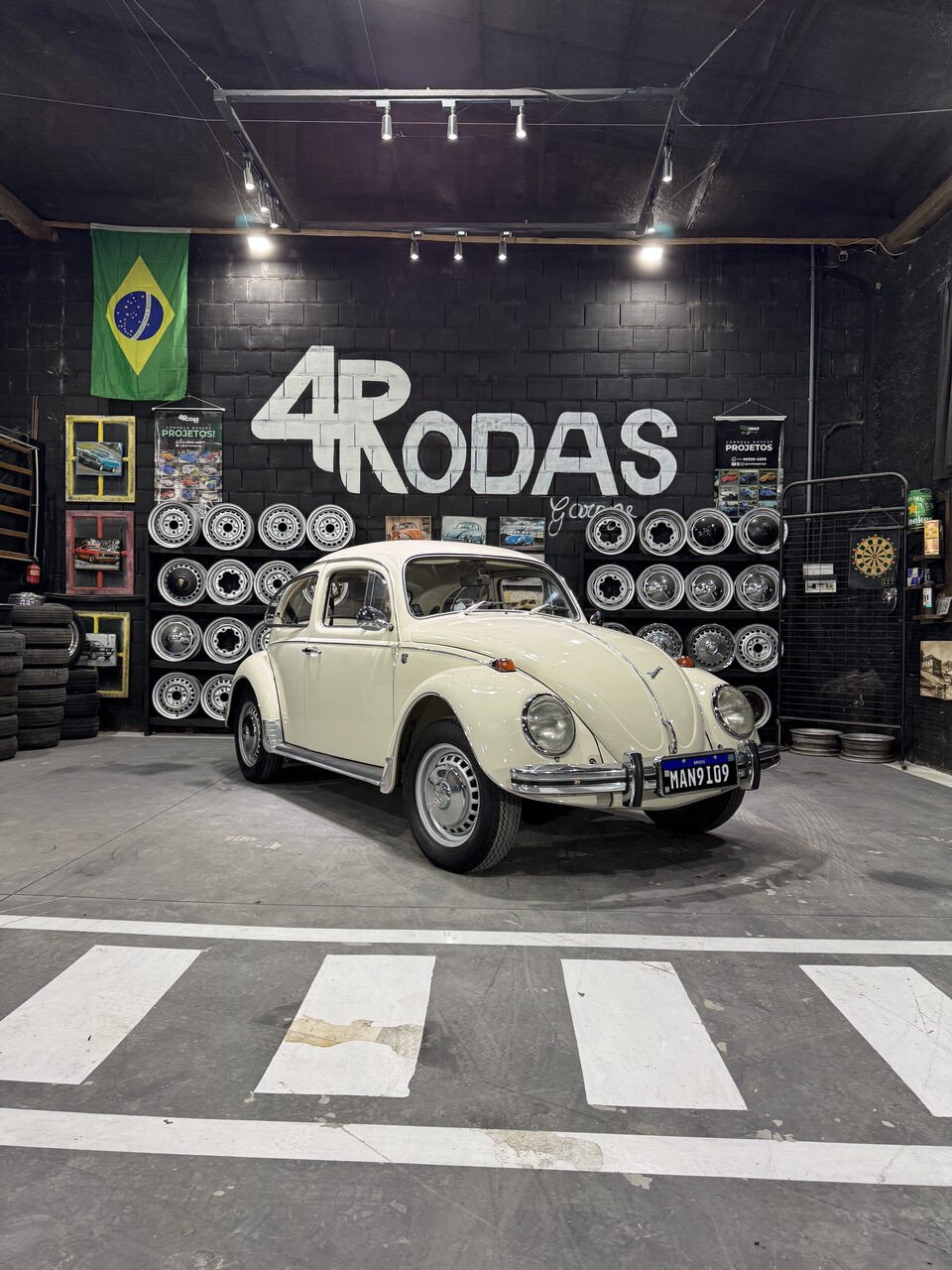 Projeto - VW Fusca 1971 - 1500cc - Branco Lótus (Placa Preta) + R$ 700,00 (Para auxiliar nas despesas de transporte)