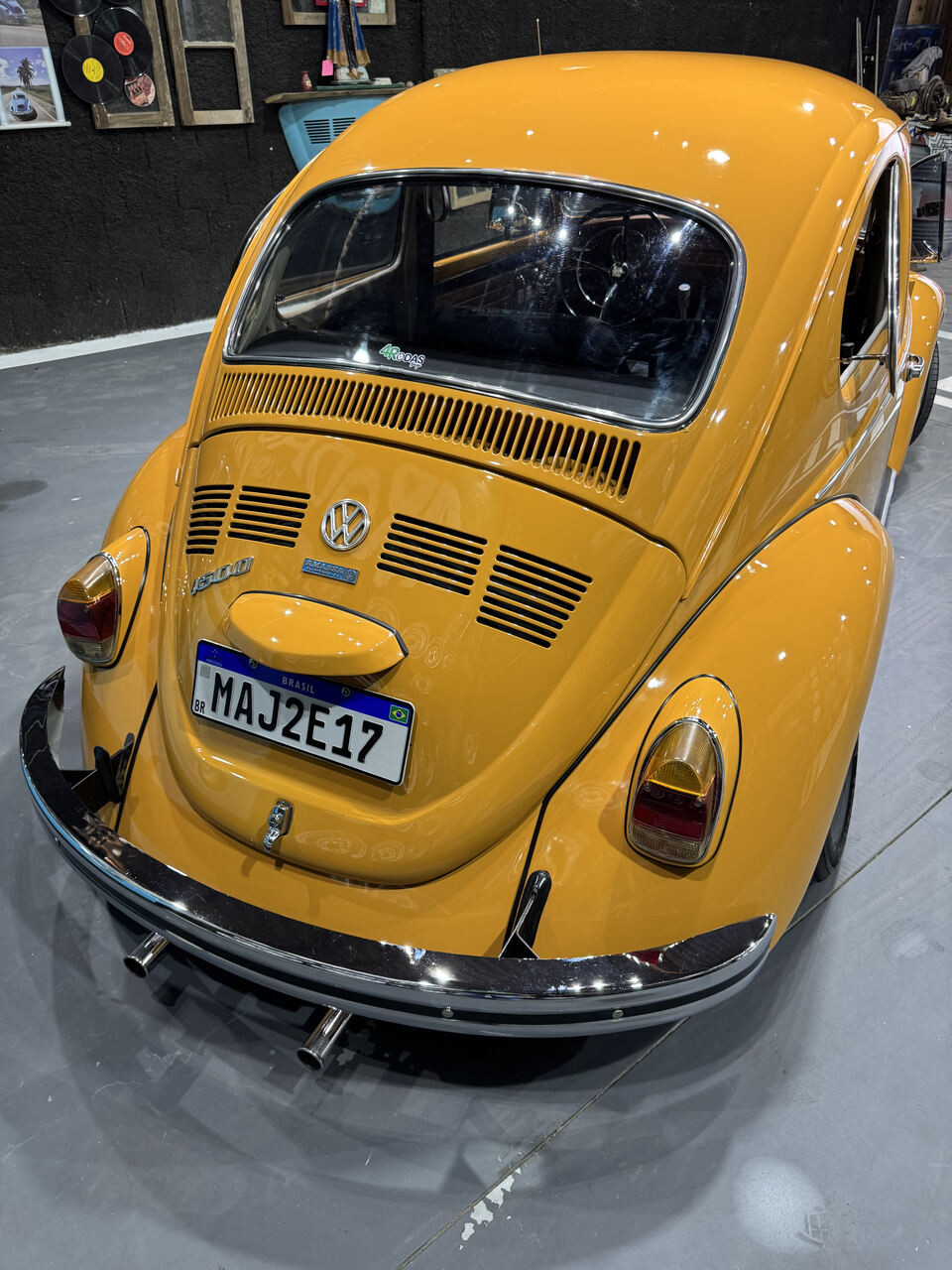 Projeto - VW Fusca 1973 - 1500cc - Amarelo Caju + R$ 700,00 - miniatura 2