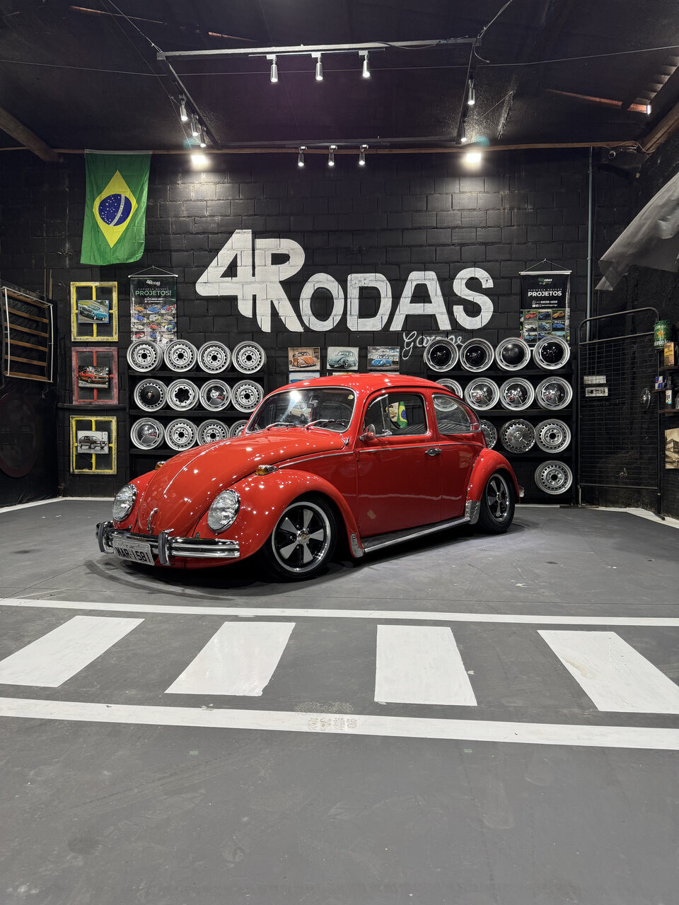 Projeto - VW Fusca 1972 - 1500cc - Vermelho Montana + R$ 700,00 (Para auxiliar nas despesas de transporte)