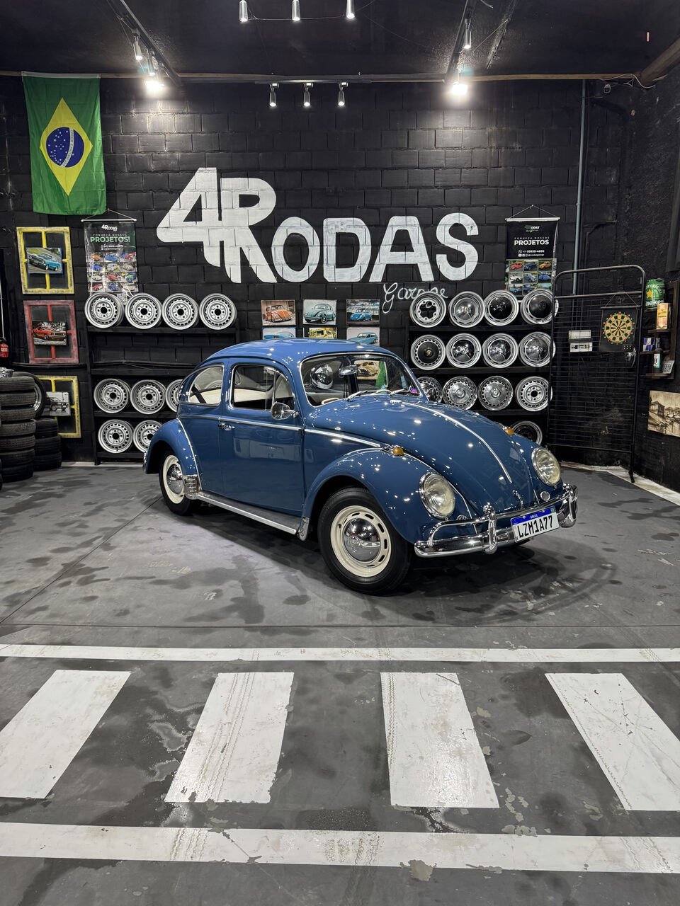 Projeto - VW Fusca 1970 - 1600cc - Azul Cobalto + R$ 700,00 (Para auxiliar nas despesas de transporte)
