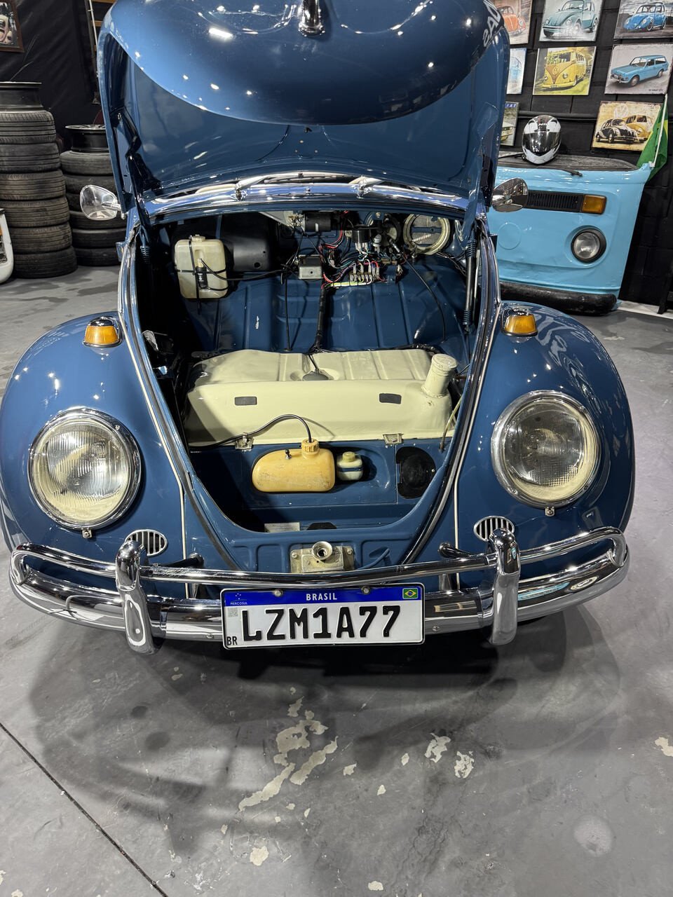 Projeto - VW Fusca 1970 - 1600cc - Azul Cobalto + R$ 700,00 (Para auxiliar nas despesas de transporte) - miniatura 5