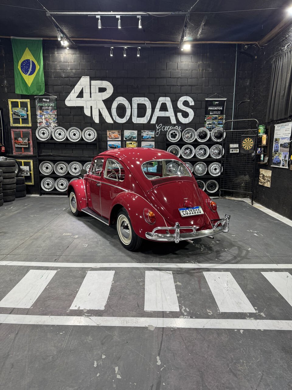 Projeto - VW Fusca 1965 - 1200cc - Vermelho Vinho + R$ 700,00 (Para auxiliar nas despesas de transporte) - miniatura 2