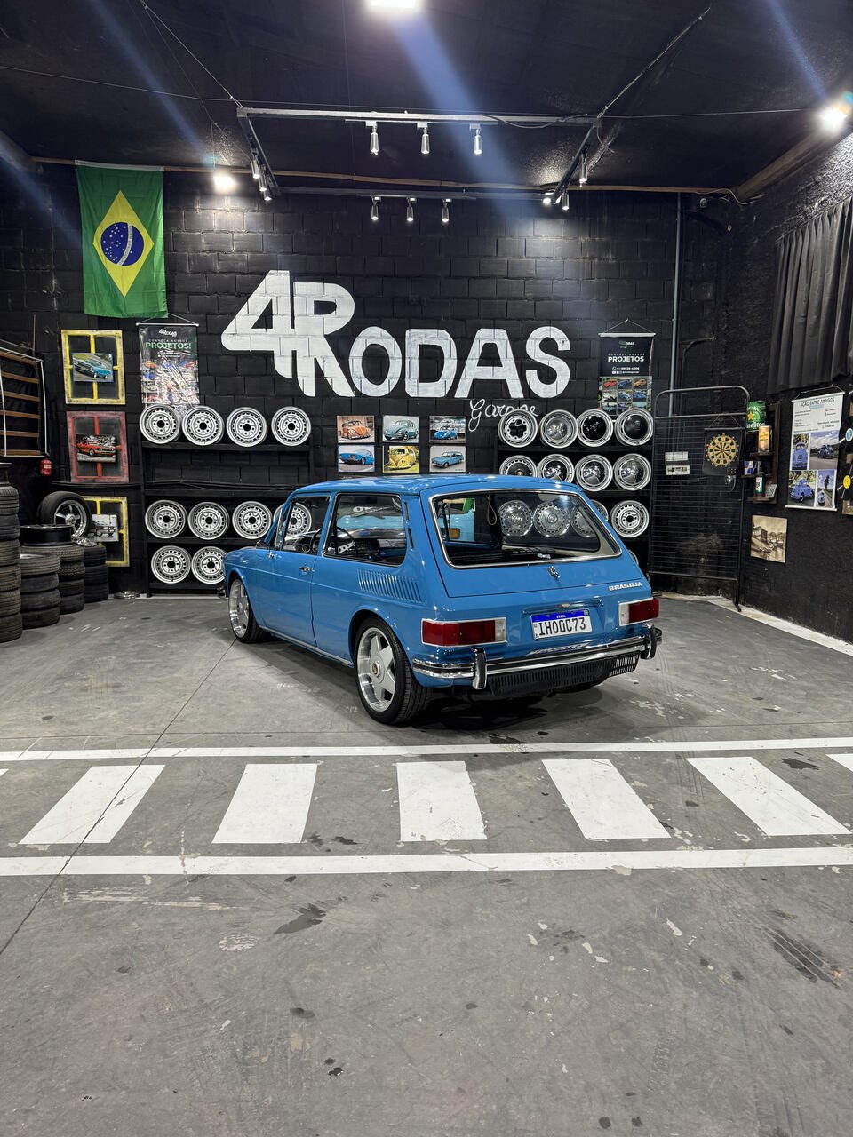 Projeto - VW Brasília 1976 - 1600cc - Azul Bahamas + R$ 700,00 (Para auxiliar nas despesas de transporte) - miniatura 2