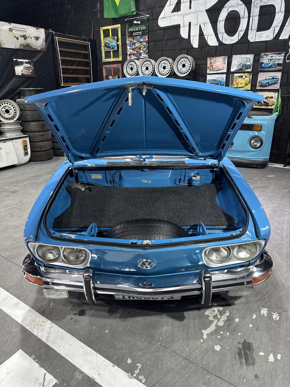 Projeto - VW Brasília 1976 - 1600cc - Azul Bahamas + R$ 700,00 (Para auxiliar nas despesas de transporte) - miniatura 5