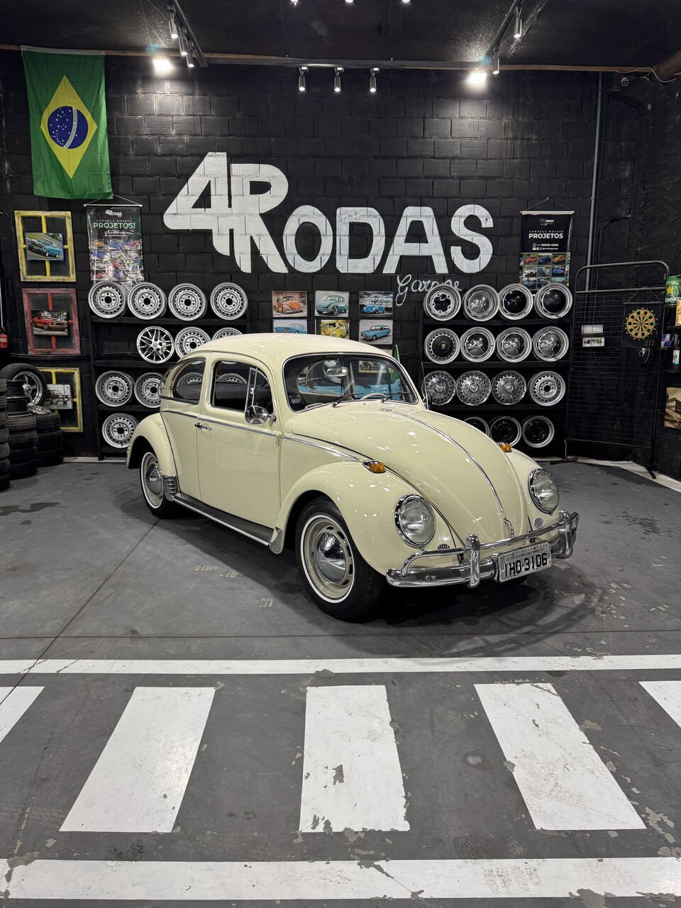 Projeto - VW Fusca 1968 - 1300cc - Branco Lótus + R$ 700,00 (Para auxiliar nas despesas de transporte)
