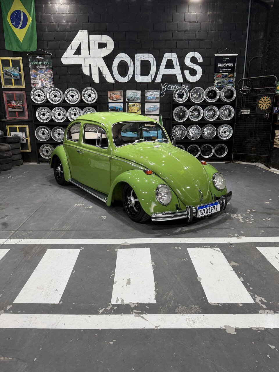 Projeto - VW Fusca 1972 - 1300cc - Verde Guarujá + R$ 700,00 (Para auxiliar nas despesas de transporte)